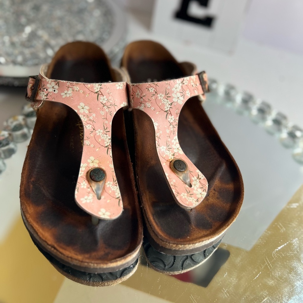 Papillio Pink Floral Women's Sandals size 9